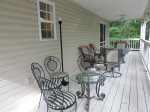 Chairs and table on Back Deck